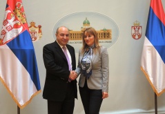 13. januar 2017. Aleksandra Đurović i ambasador Eldar Hasanov 